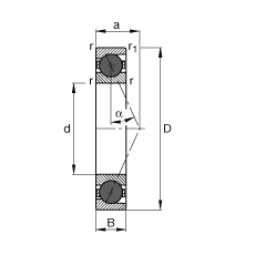 SS HCB71908-E-T-P4S, {ɌԪb|  = 25㣬մƹ