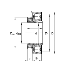 ΝLS 20205-K-TVP-C3 + H205,  DIN 635  DIN 5415 ˜ʵҪߴ, F׺;o