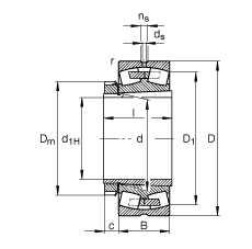{ĝLS 22334-K-MB + H2334,  DIN 635-2 ˜ʵҪߴ, F׺;o