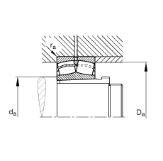 {ĝLS 22317-E1-K-T41A + AHX2317,  DIN 635-2 ˜ʵҪߴ, F׺ж